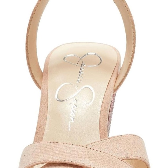 JESSICA SIMPSON | Arlisa Ankle strap wedge SZ 8 pink blush New - Picture 3 of 7